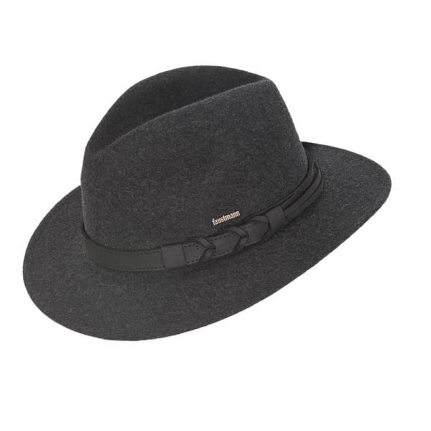 Faustmann Outlake Wool Traveller Hat Anthra Black Set