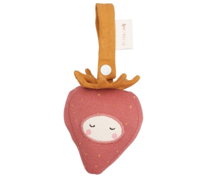 FABELAB Strawberry Baby Rattle