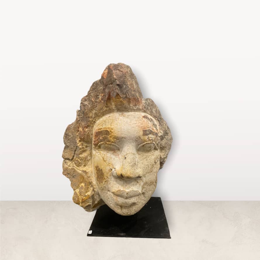 botanicalboysuk Stone Head Sculpture By Rizimu Chiwawa 32.2