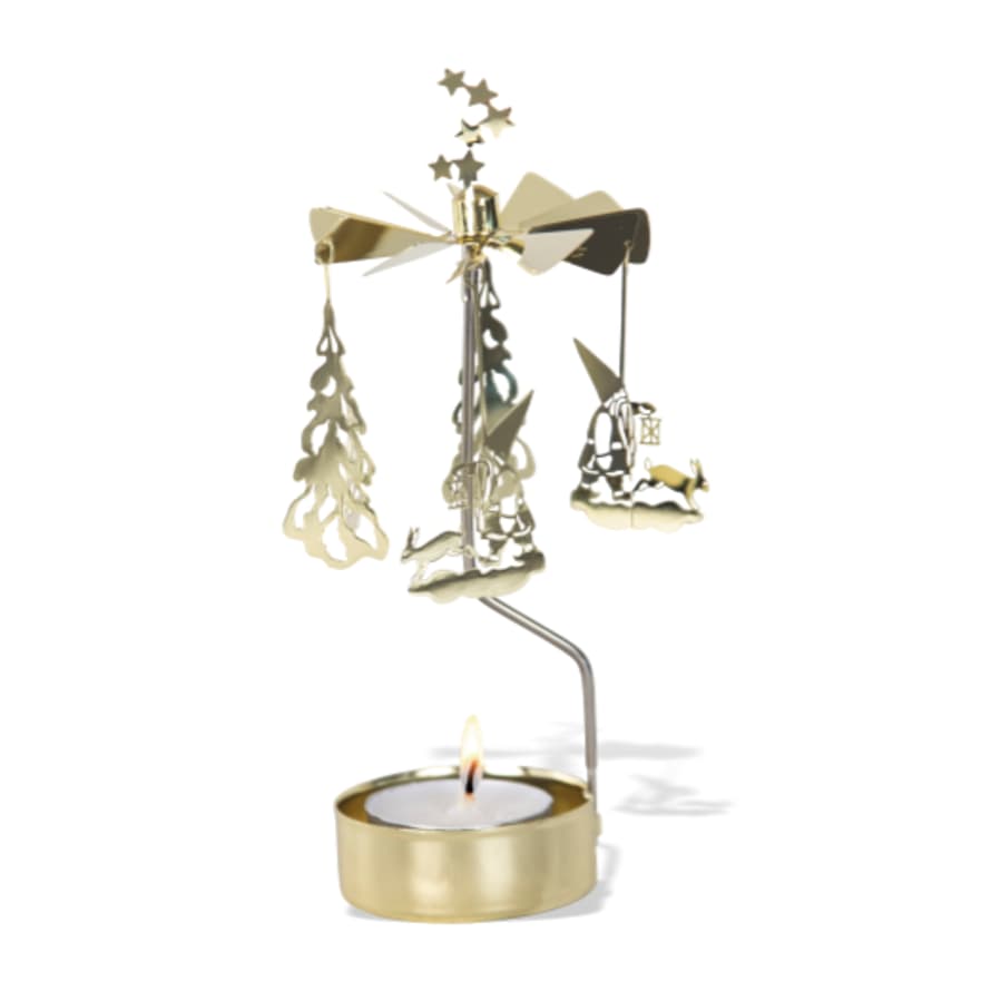 Pluto Produkter Rotary Candle Holder Winterland Gold