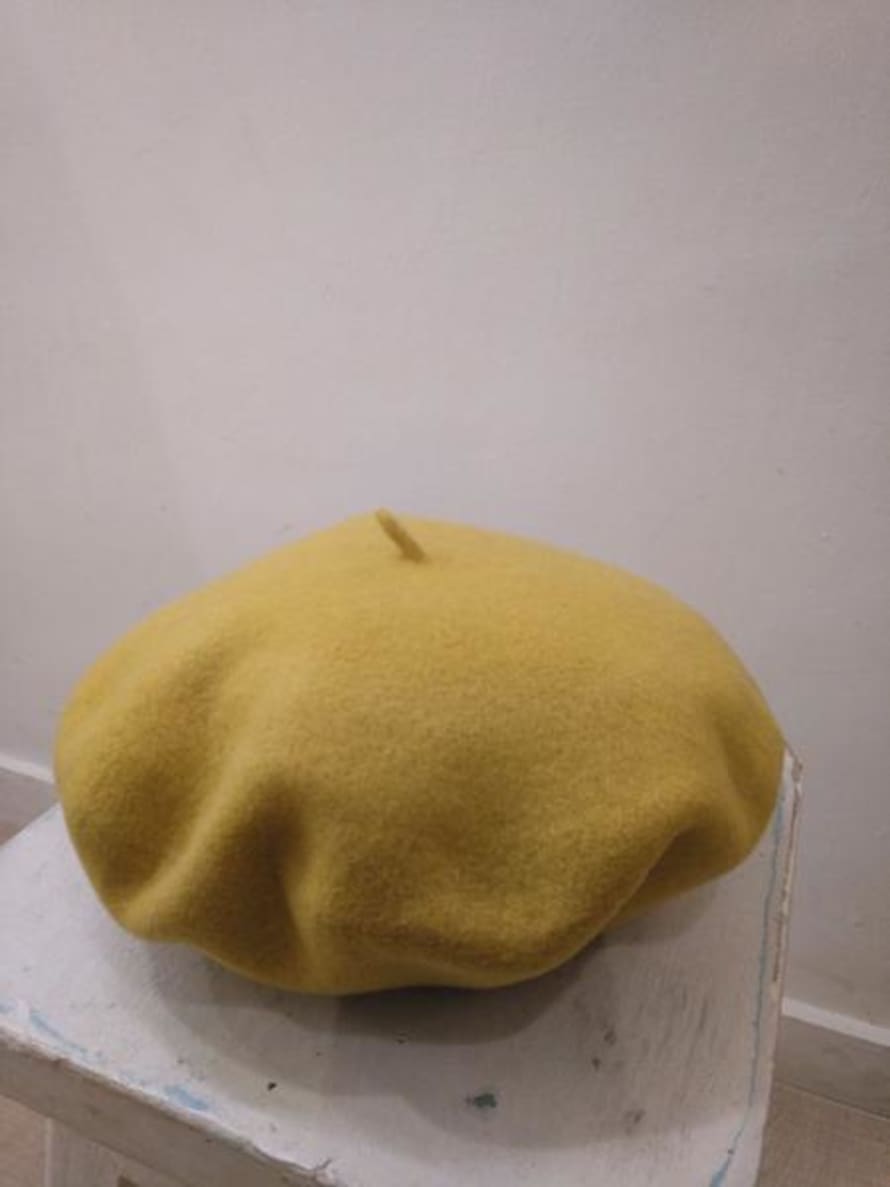 Elosegui Mustard Wool Beret