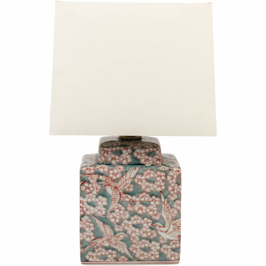 Grand Illusions Lamp Printemps with White Shade