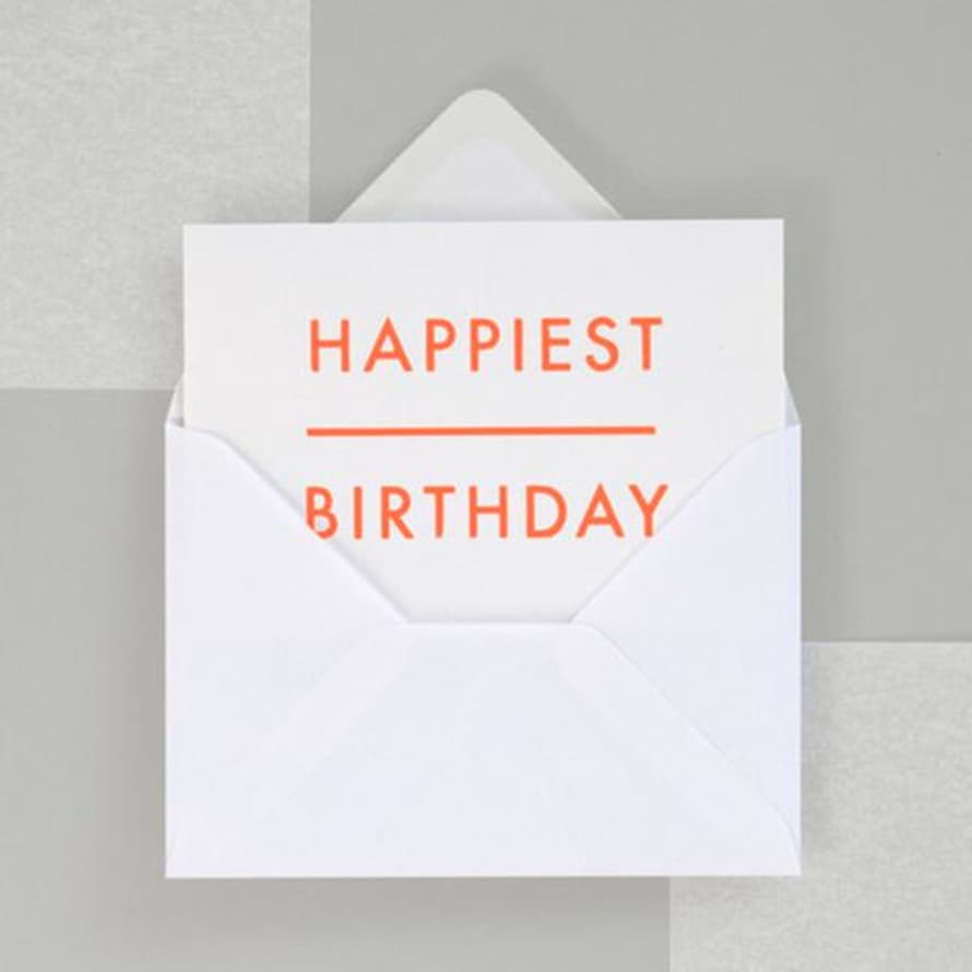 Ola Happiest Birthday Neon Card