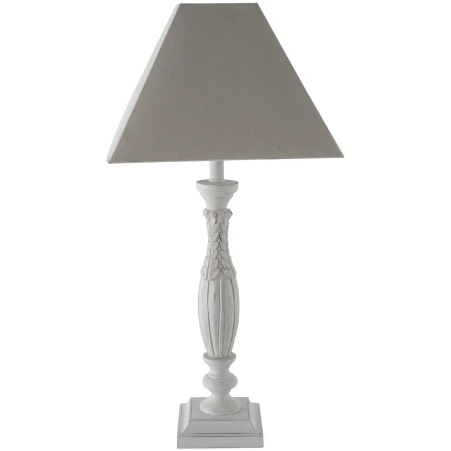 Grand Illusions Table Lamp Angelique French Grey with Shade