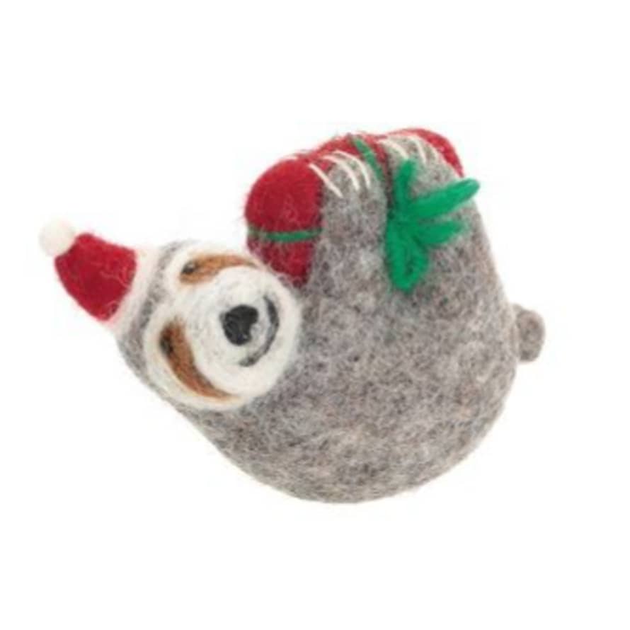 Amica Accessories Felt Christmas Sloth with Present