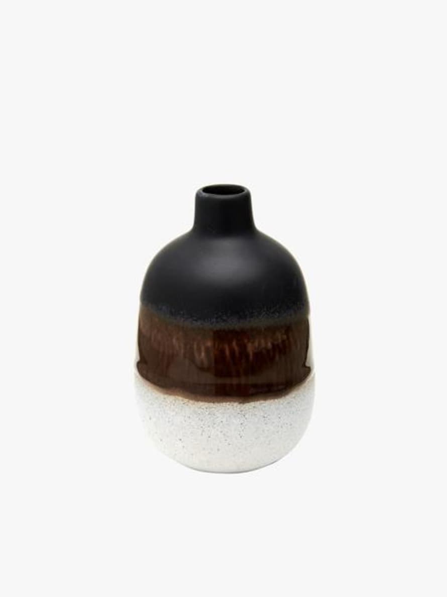 Sass & Belle  Mojave Glaze Black Vase