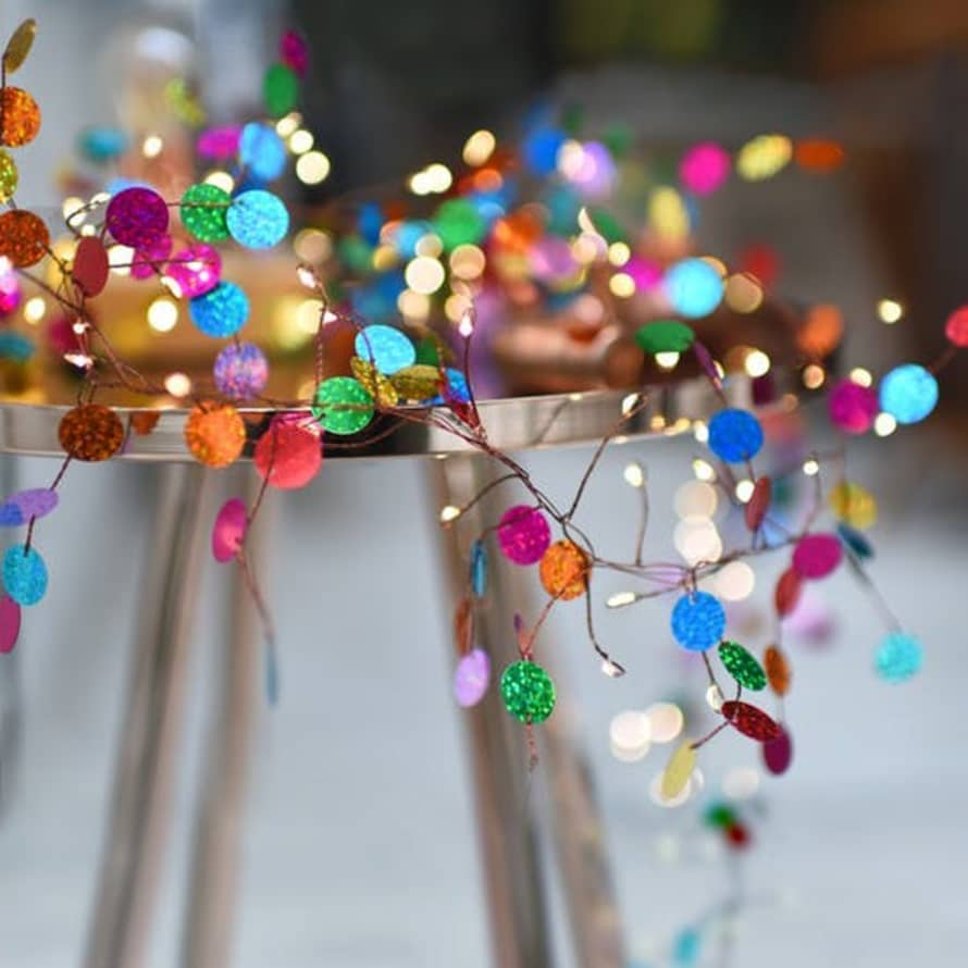 Lightstyle London Multi Coloured Confetti String Fairy Light