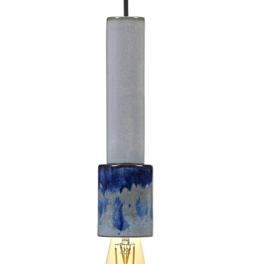 Serax Grey and Blue Column Design Porcelain Modern Hanging Pendant Lights