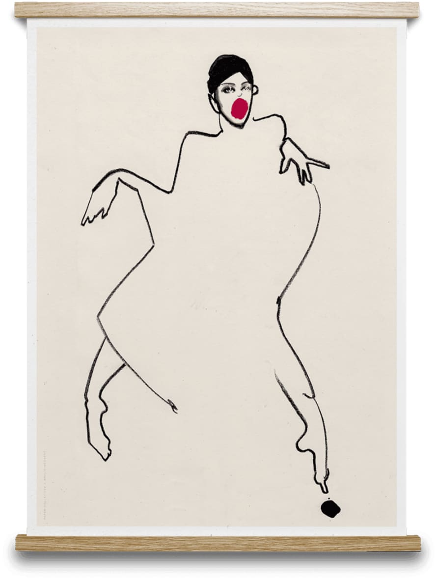 Paper Collective Dancer 02 Print By Amelie Hegardt