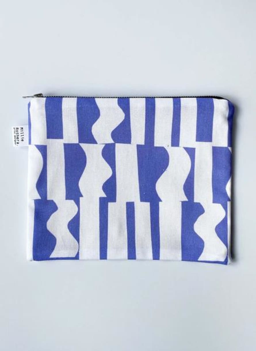 Millie Rothera Flat Pouch In Pillar Print