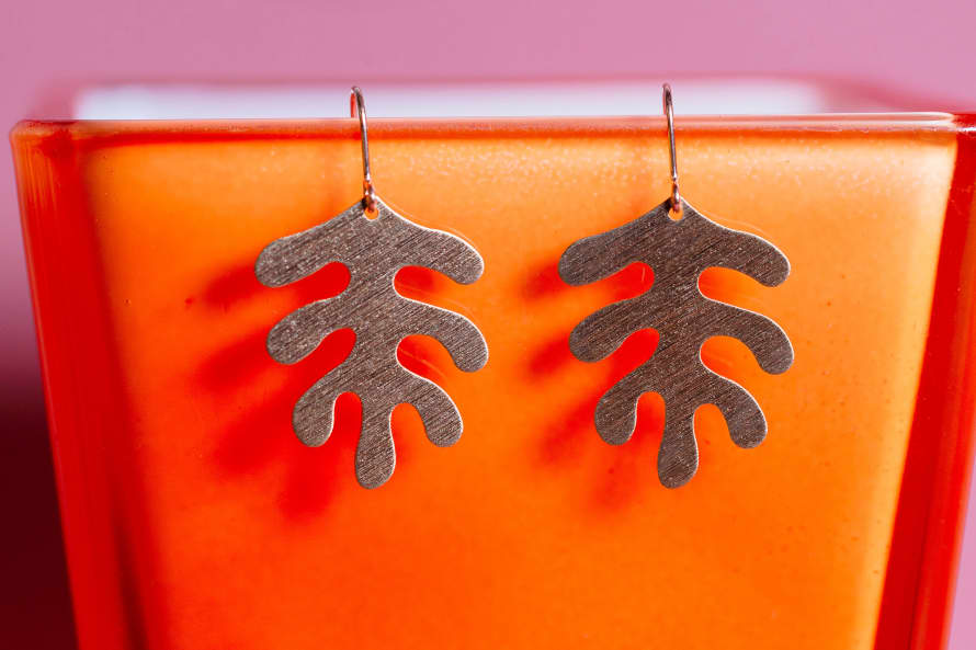 MoonKo Matisse Inspired Leaf Earrings