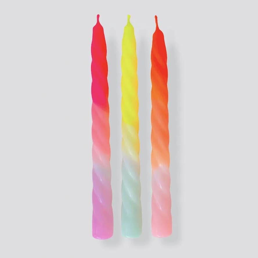 Pink Stories Twisted Handmade Neon Candles