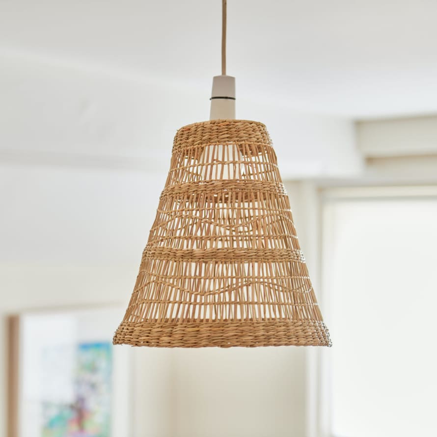 Sass & Belle  Large Cone Rattan Lampshade