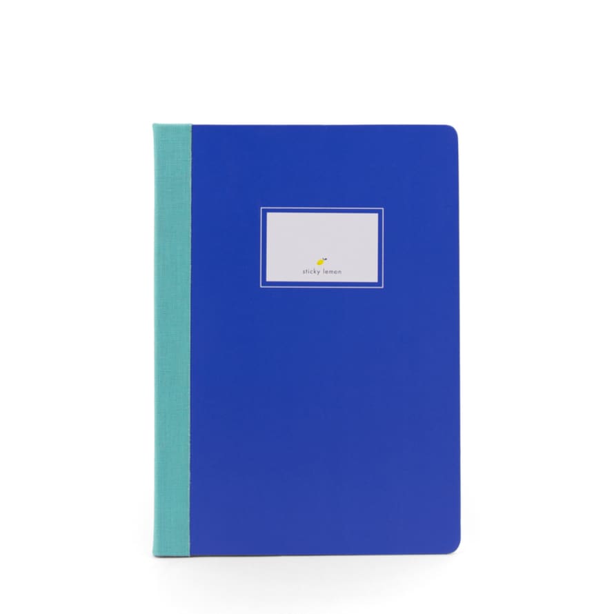 Sticky Lemon Cuaderno Linen - Ink Blue Cuadriculada XL B5
