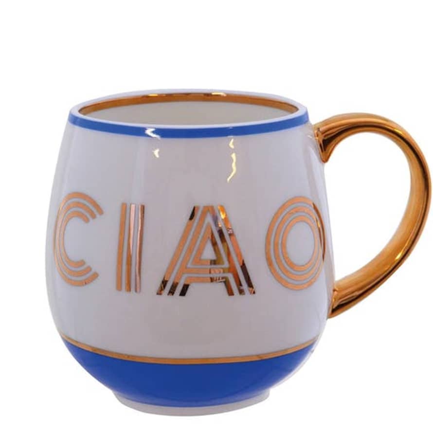 Bombay Duck China Mugs With Gold Lettering
