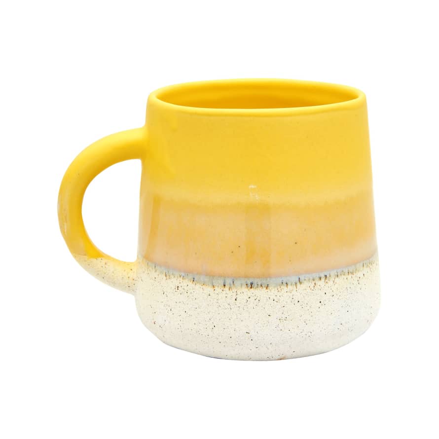Sass & Belle  Yellow Dip Glazed Stoneware Mug
