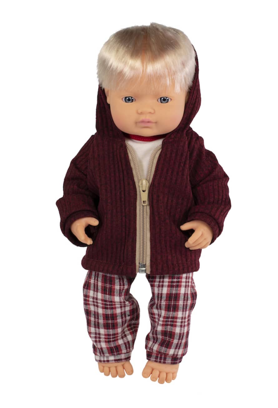 Miniland Caucasian Boy Doll & Clothing Gift Box