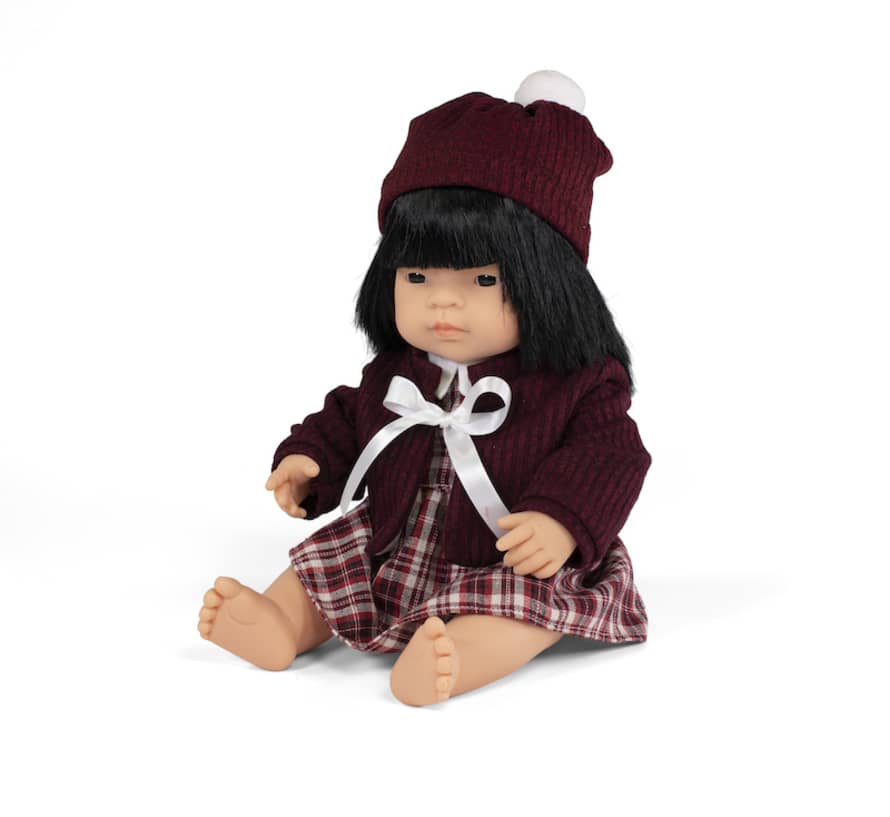 Miniland Asian Girl Doll & Clothing Gift Box