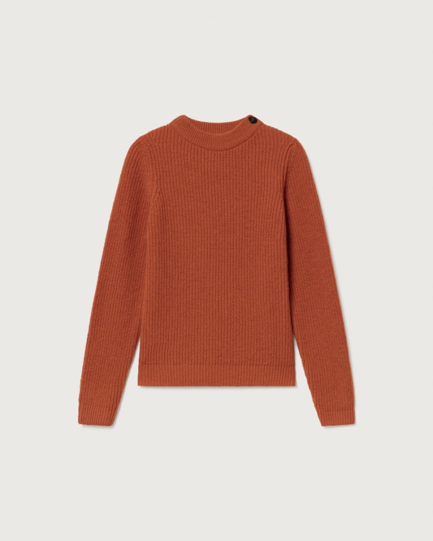 Thinking Mu Orange Hera Knitted Sweater 