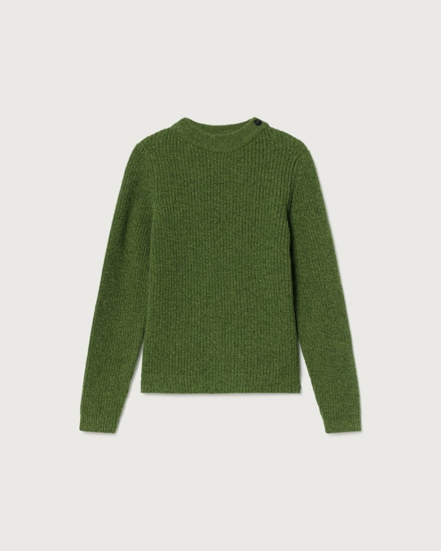 Thinking Mu Green Hera Knitted Sweater 