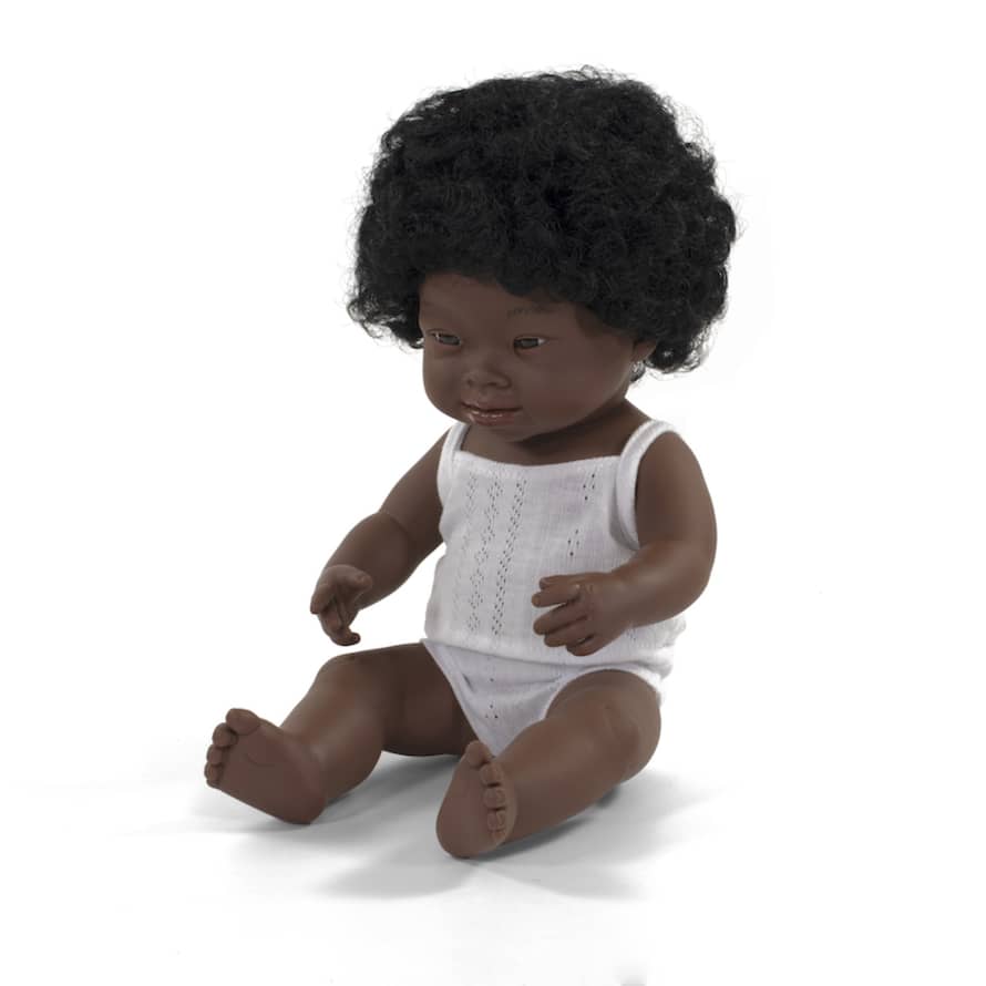 Miniland Down Syndrome Black Girl Doll
