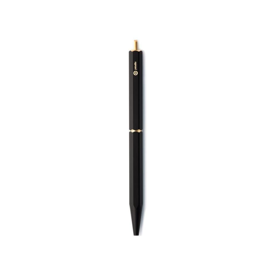 Ystudio Portable Ballpoint Pen Brassing Black