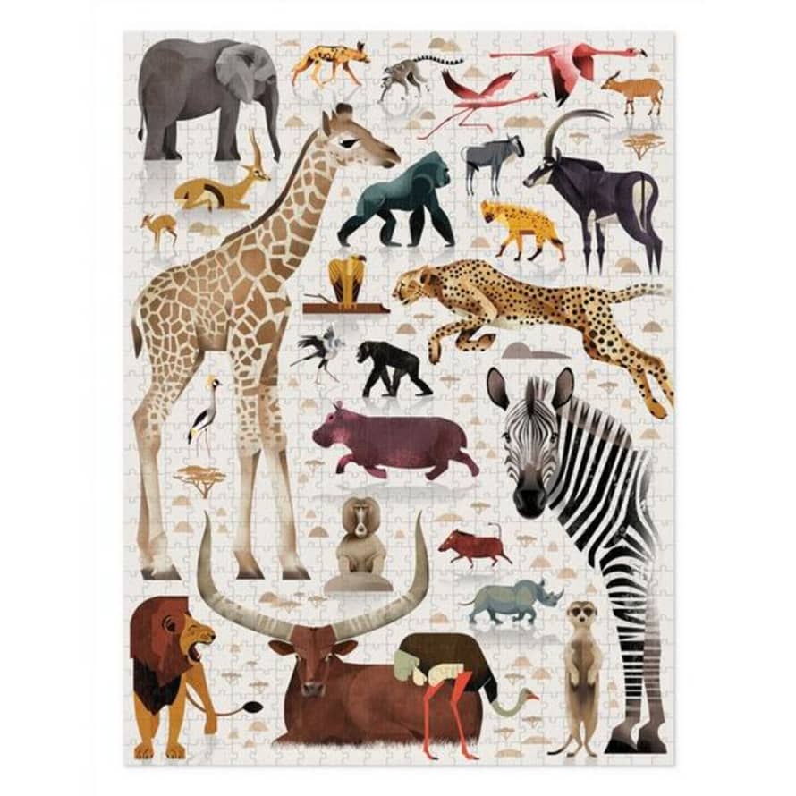 bertoy Puzzle De Animales Africanos 750 Piezas