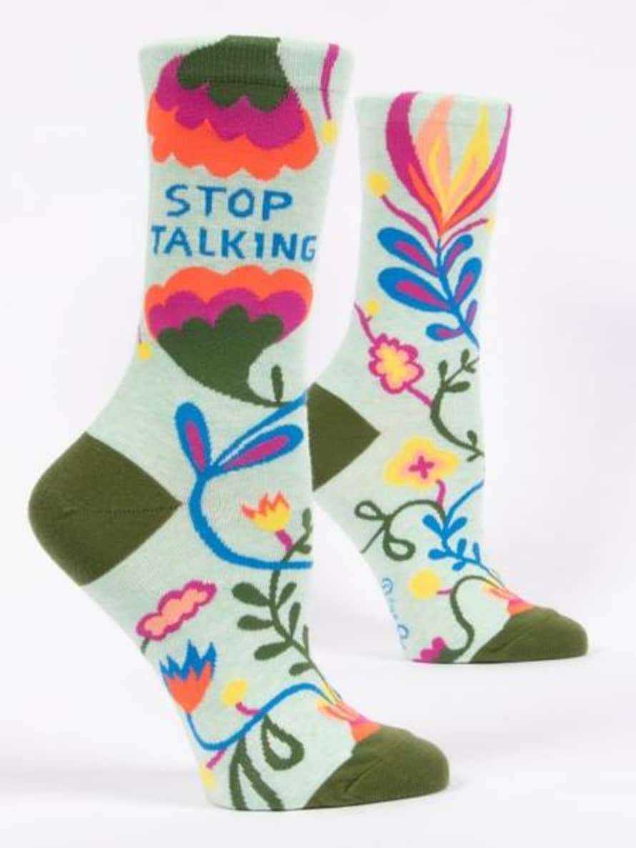 Blue Q Stop Talking Womens Socks