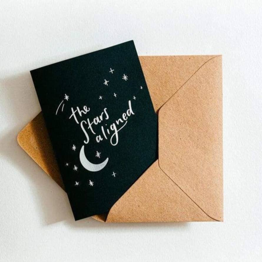 Hunter Paper Co. The Stars Aligned Letterpress Valentines Card