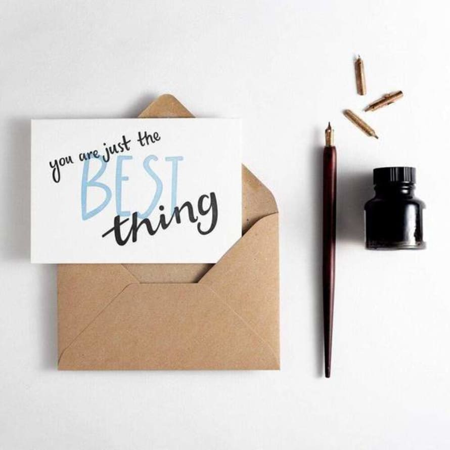 Hunter Paper Co. You Are Just The Best Thing Letterpress Valentines Anniversary Card