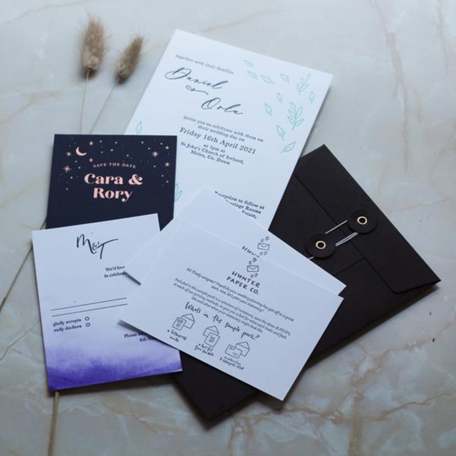 Hunter Paper Co. Wedding Invite Sample Pack