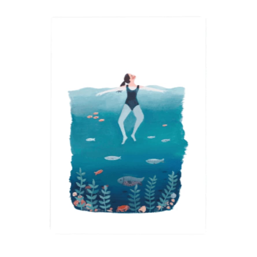 Jade Fisher Swimmer A 3 Art Print
