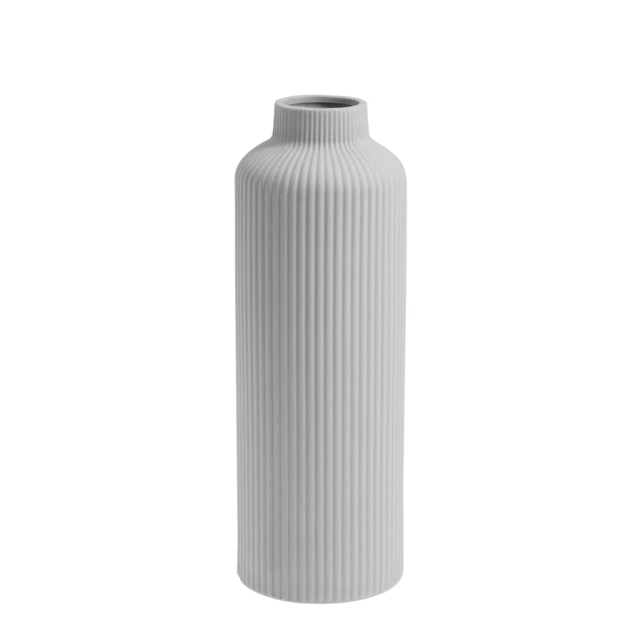 Storefactory Ådala Light Grey Ceramic Vase