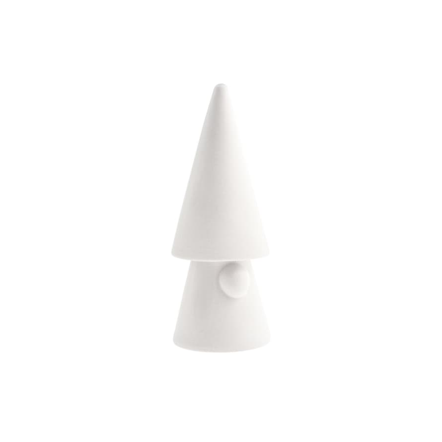 Storefactory Evert - Small White Ceramic Santa