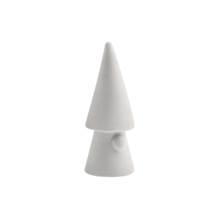 Storefactory Evert - Small Light Grey Ceramic Santa