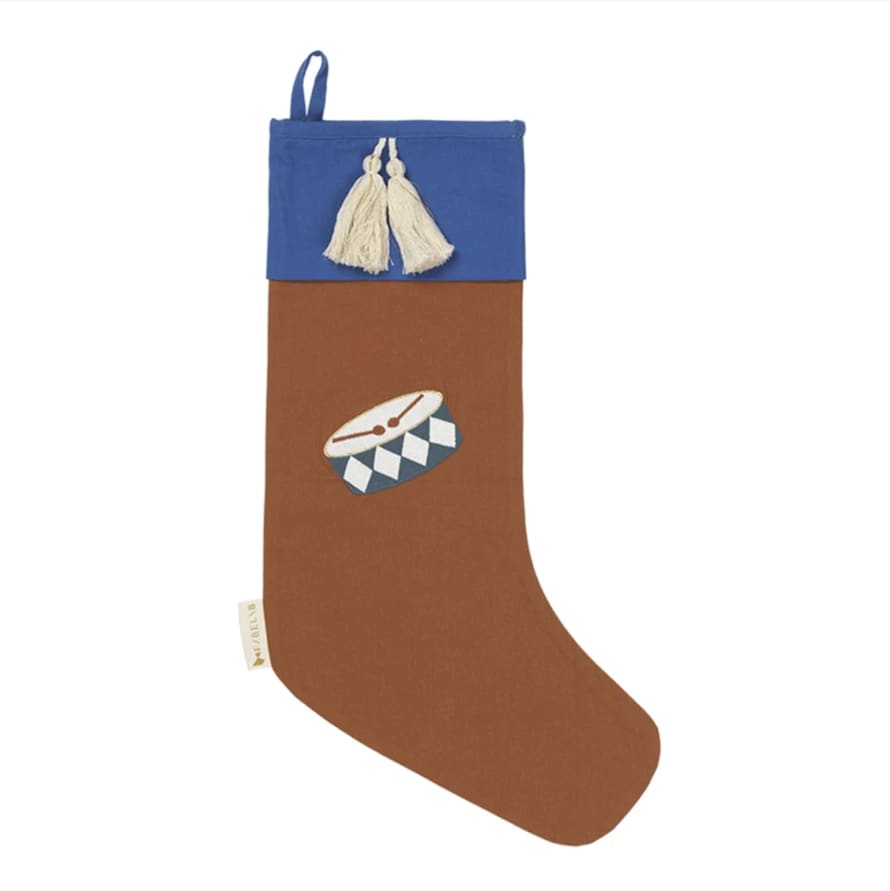 FABELAB Drum Embroidery Christmas Stocking