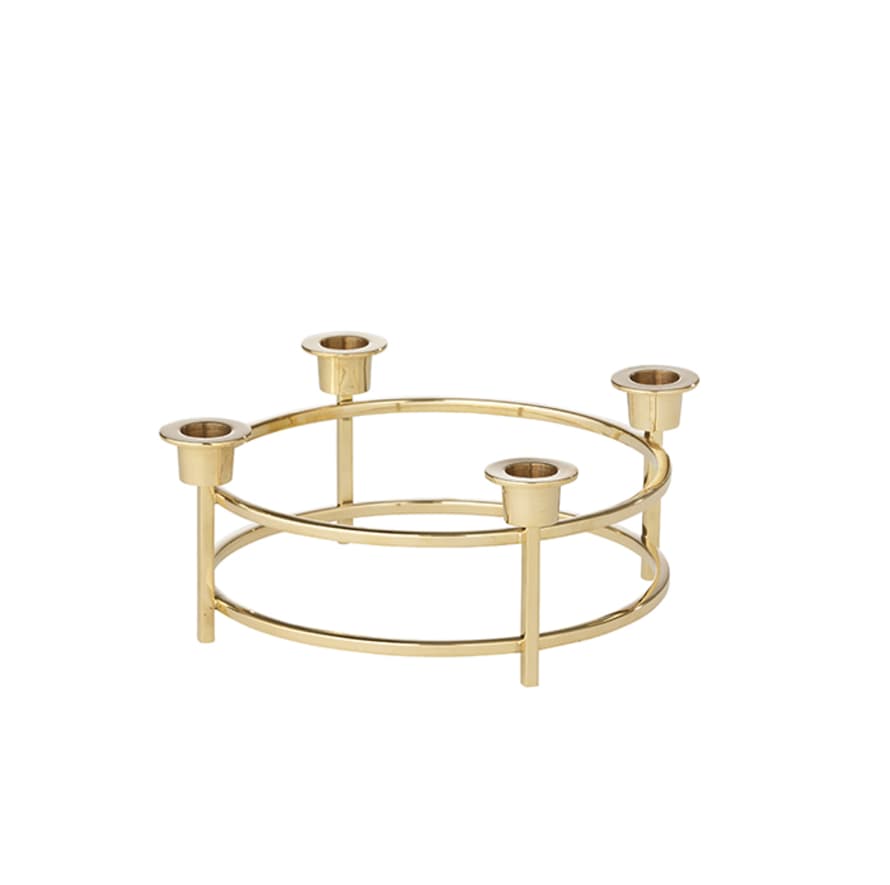 Bungalow DK Advent Candle Holder S Metro Gold