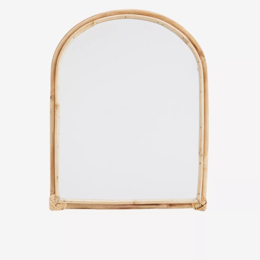 Madam Stoltz Arch Shaped Bamboo Mirror