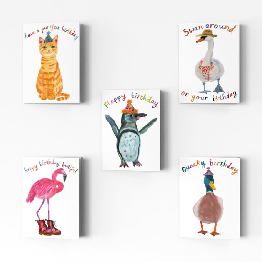 Rosie Webb  Birthday Cards - Pack of 5