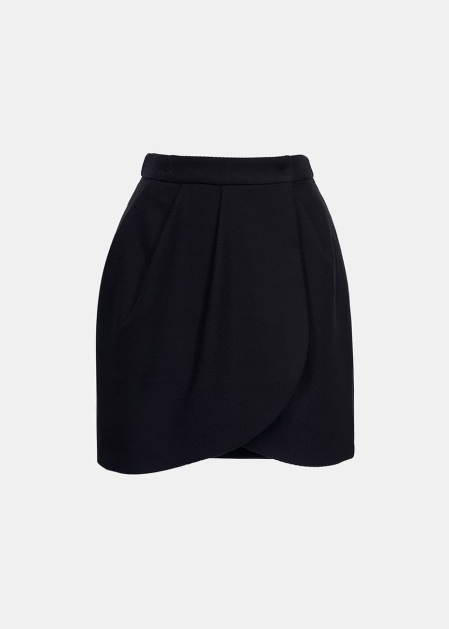 Essentiel Antwerp Anwrap Mini Skirt Black