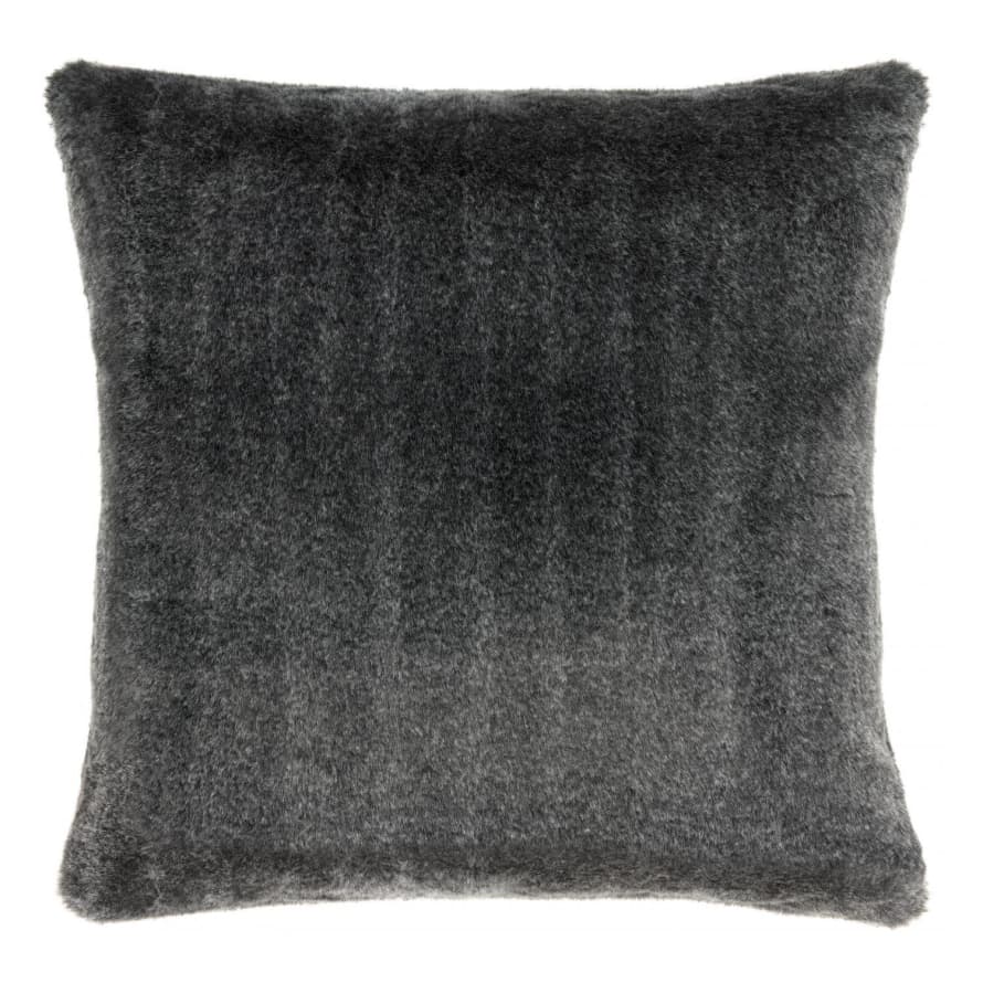 Vivaraise Kinta Faux Fur Cushion 45x45, Carbon
