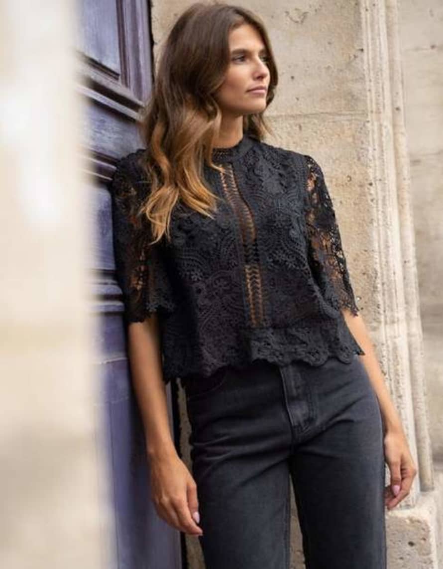 The Forest & Co. Black Lace Blouse
