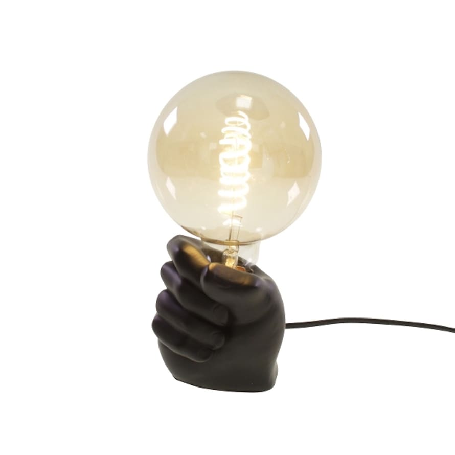 Werner Voss Black Hand Fist Table Lamp