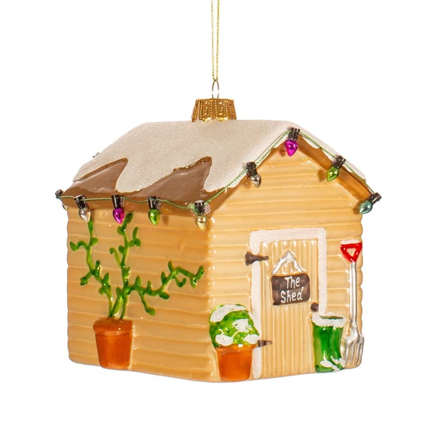 Sass & Belle  Large Garden Shed Shaped Bauble
