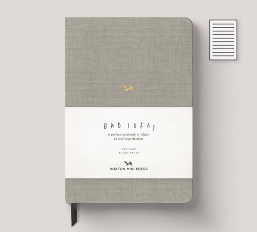 Hoxton Mini Press Grey A 5 Bad Ideas Notebook