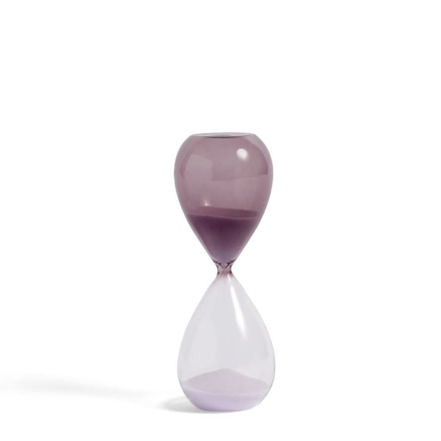 HAY Glass Sand Timer - Medium - Lavender
