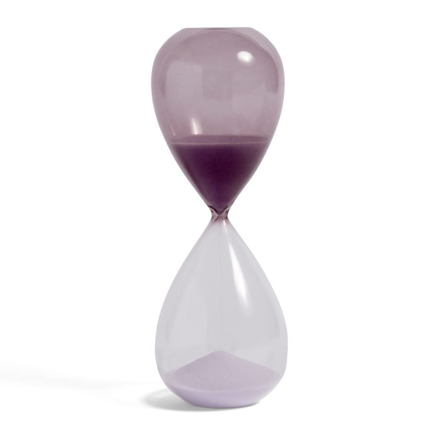 HAY Glass Sand Timer - Large - Lavender