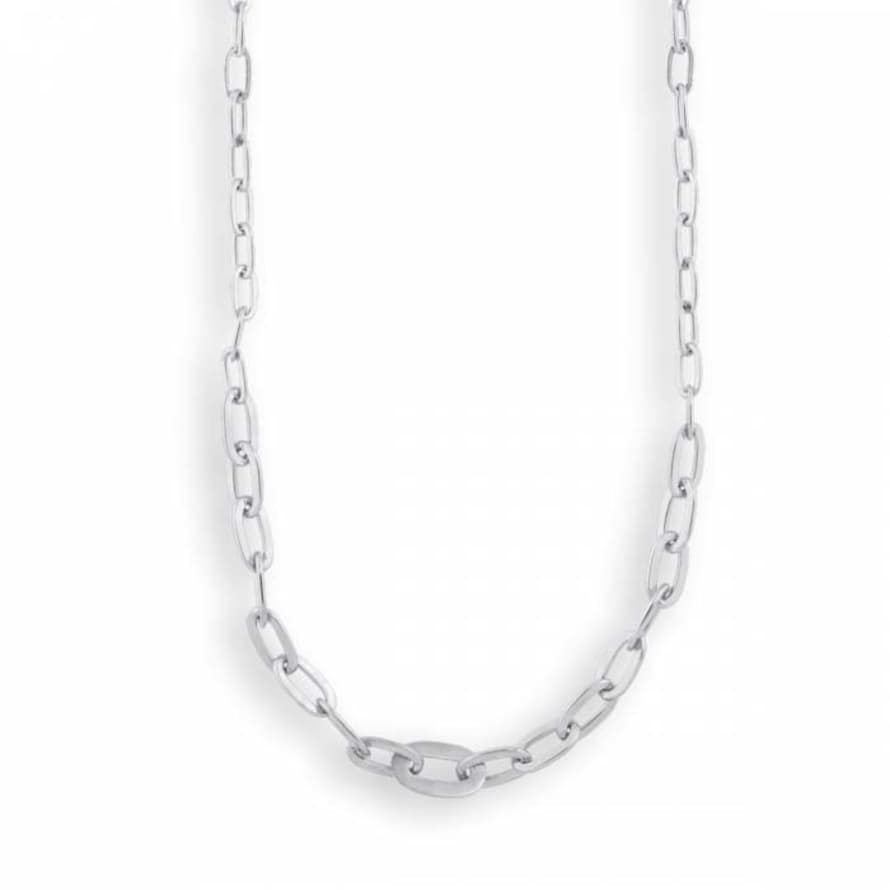 JANE KOENIG Row Chain Necklace Silver