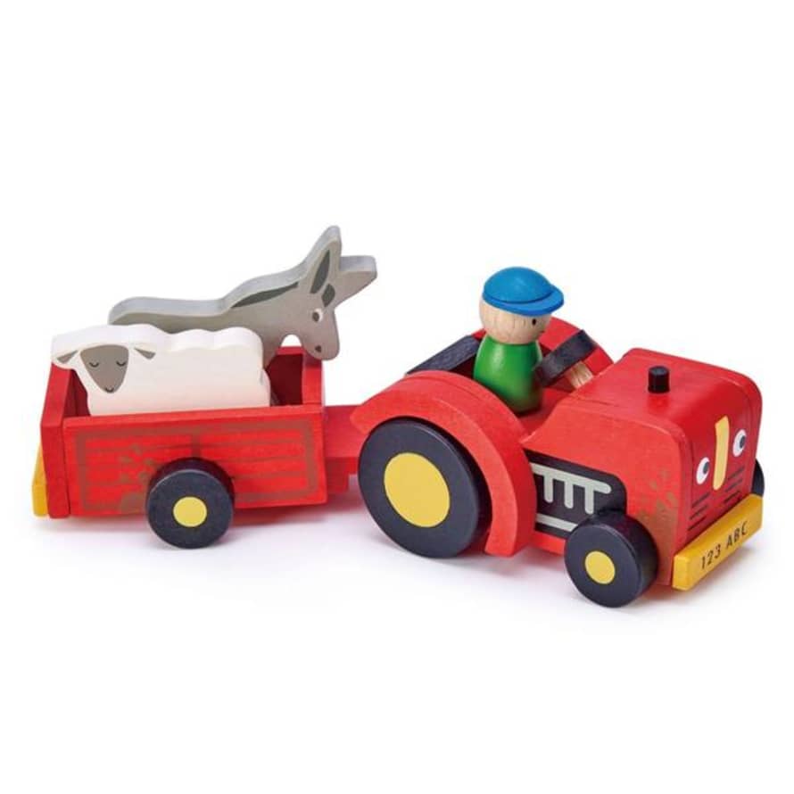 Tender Leaf Toys Tractor And Trailer