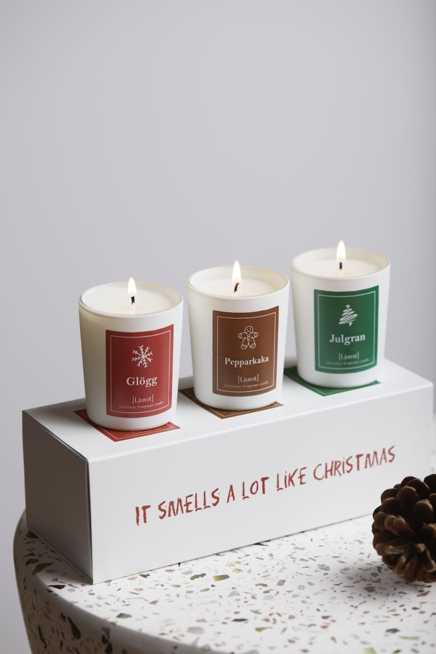 LJUSET Nordic Christmas Candle Box